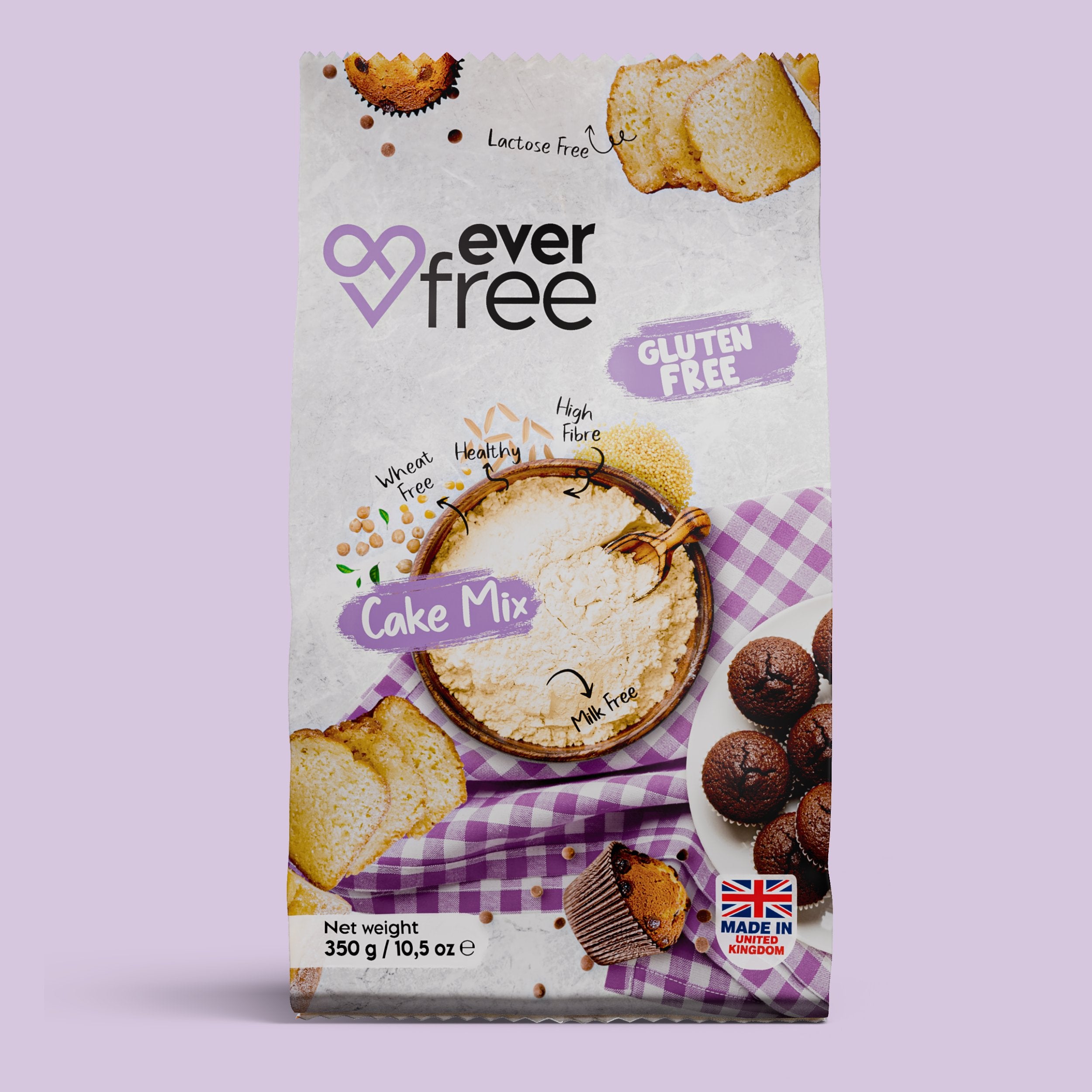 EverFree Gluten-Free Cake Mix - 350g | Pack of 3