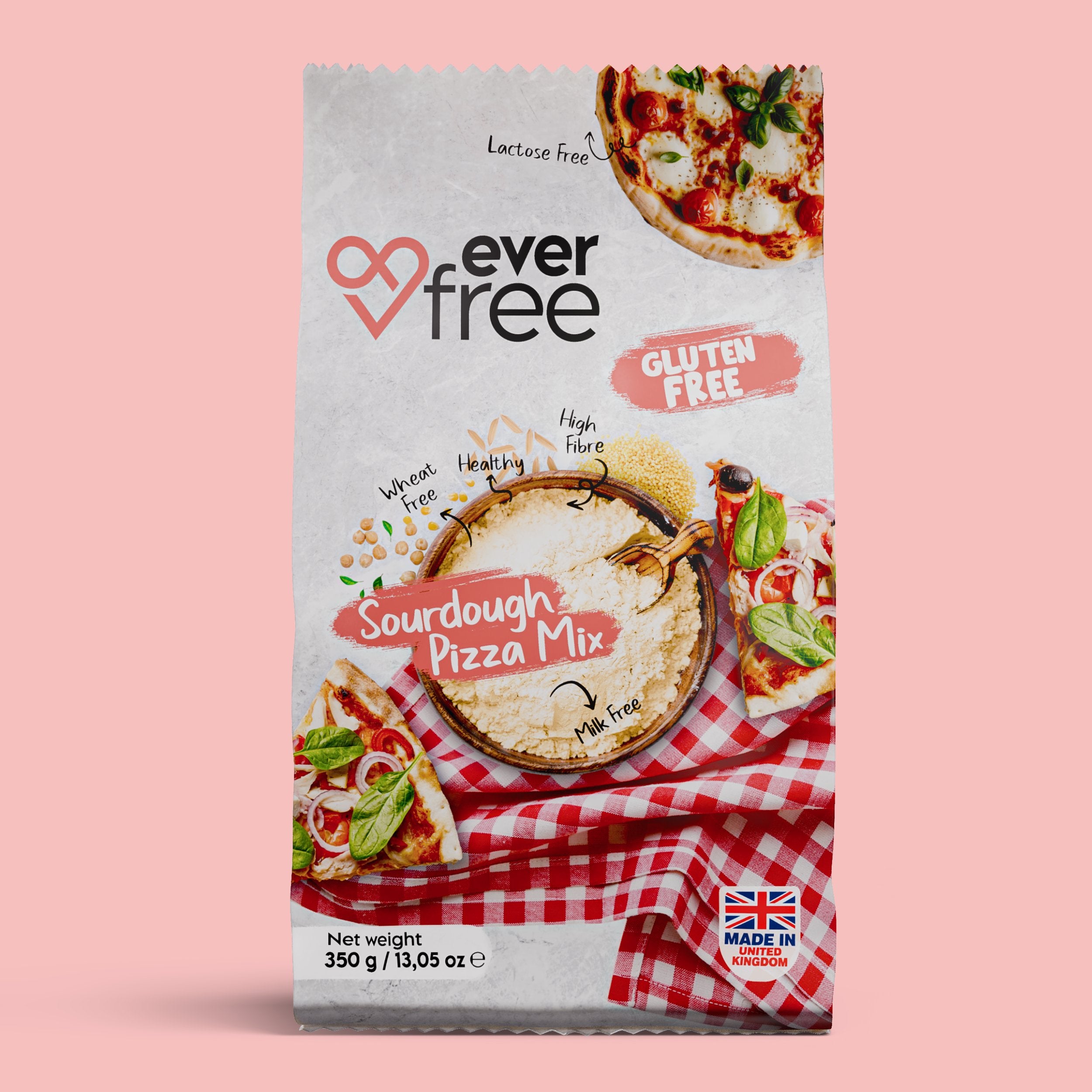EverFree Gluten-Free Sourdough Pizza Mix - 350g | Pack of 3