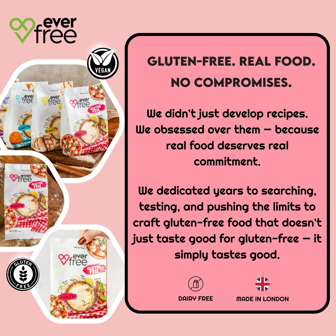 EverFree Gluten Free Pizza Mix 350g - Pack of 3
