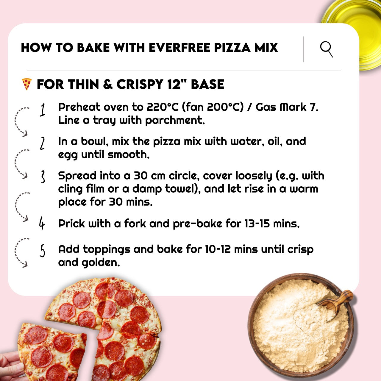 EverFree Gluten Free Pizza Mix 350g - Pack of 3
