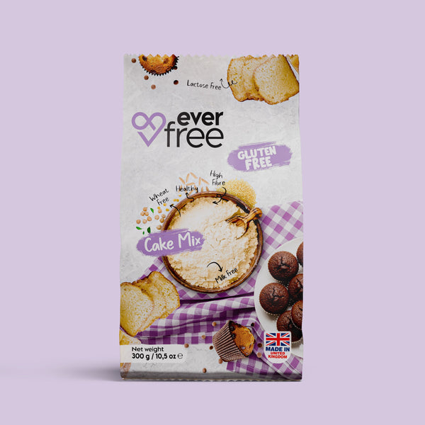 EverFree Gluten-Free Cake Mix 300g, front of pack