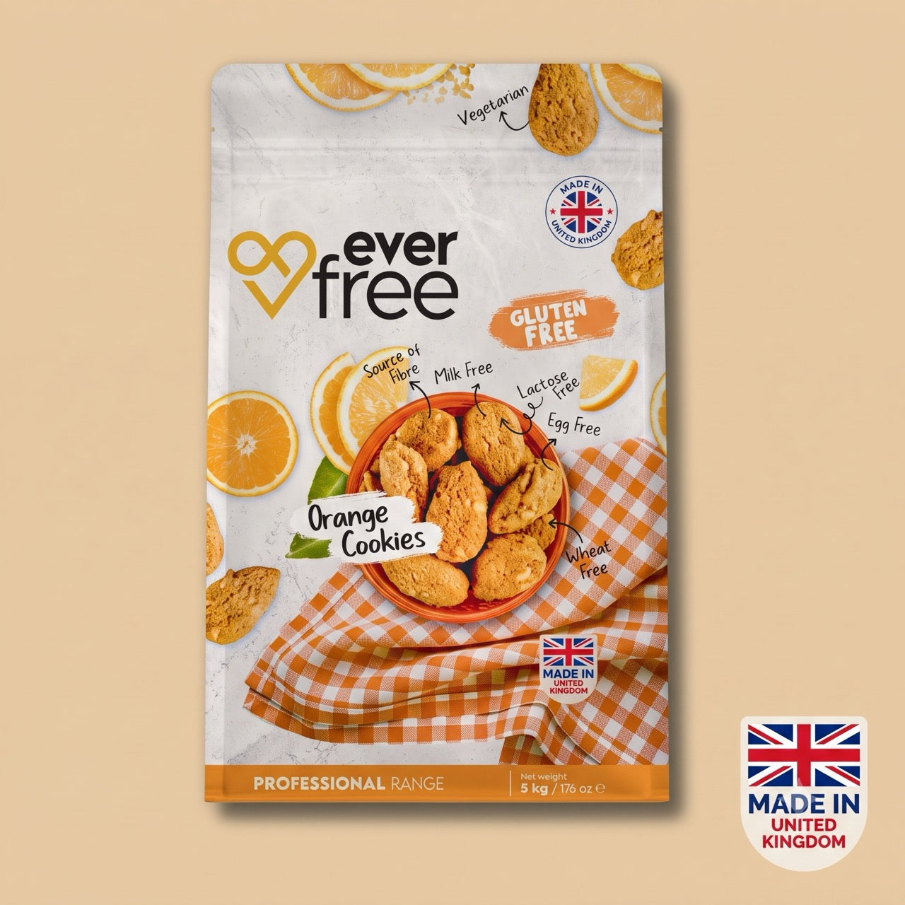 EverFree Orange Gluten-Free Cookies - 5kg