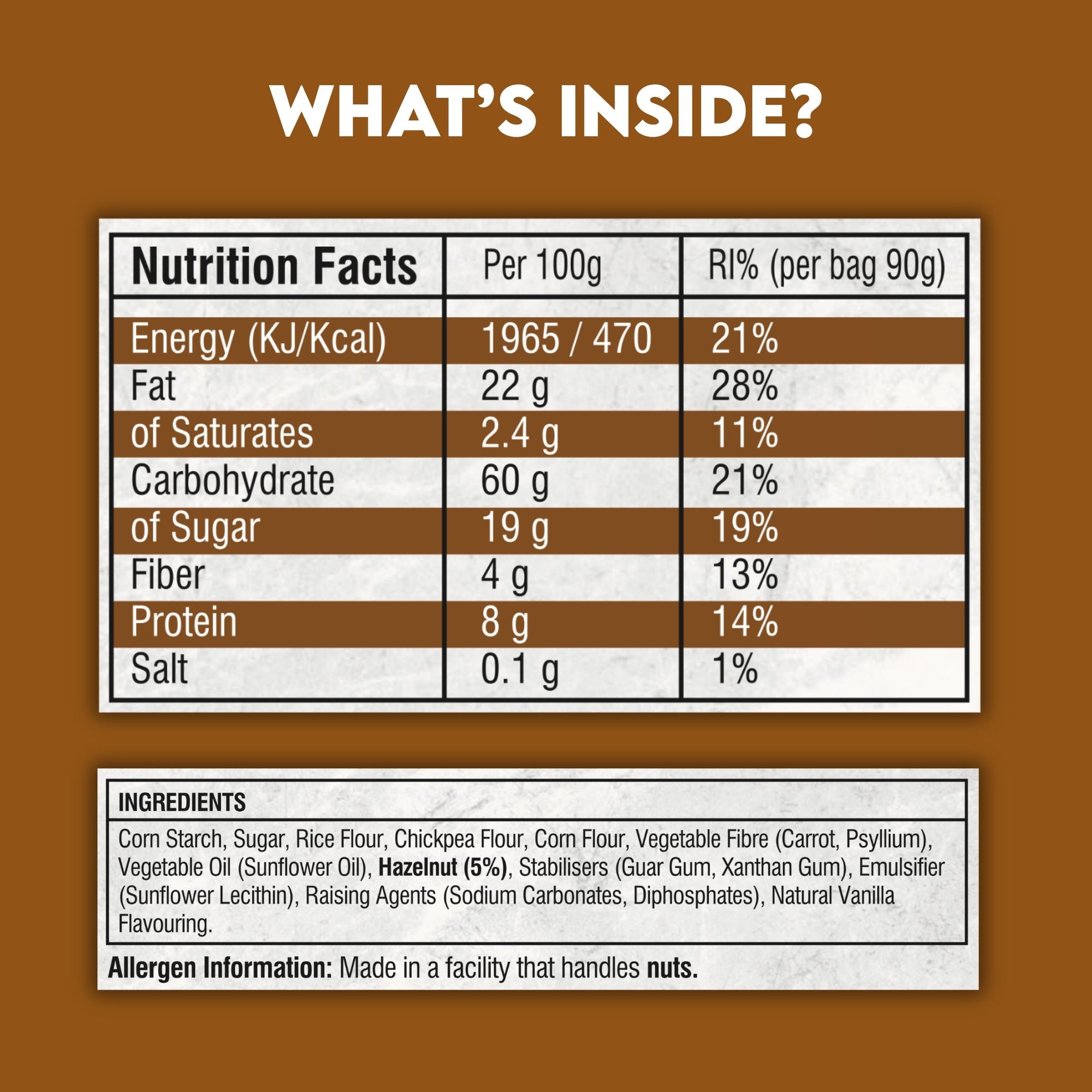 EverFree Hazelnut Gluten-Free Cookies - 90g | Pack of 3