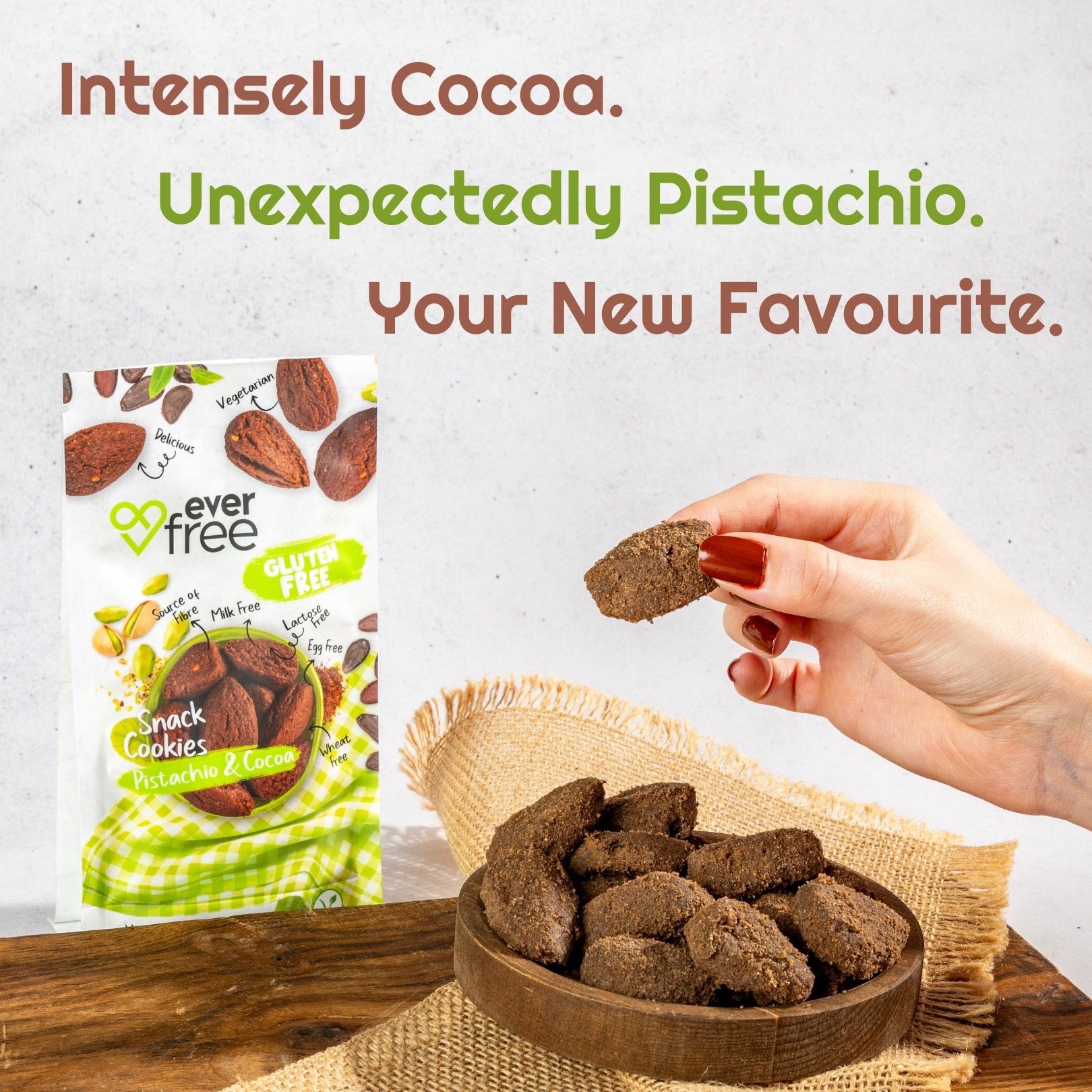 Gluten Free- Pistachio & Cocoa Cookie