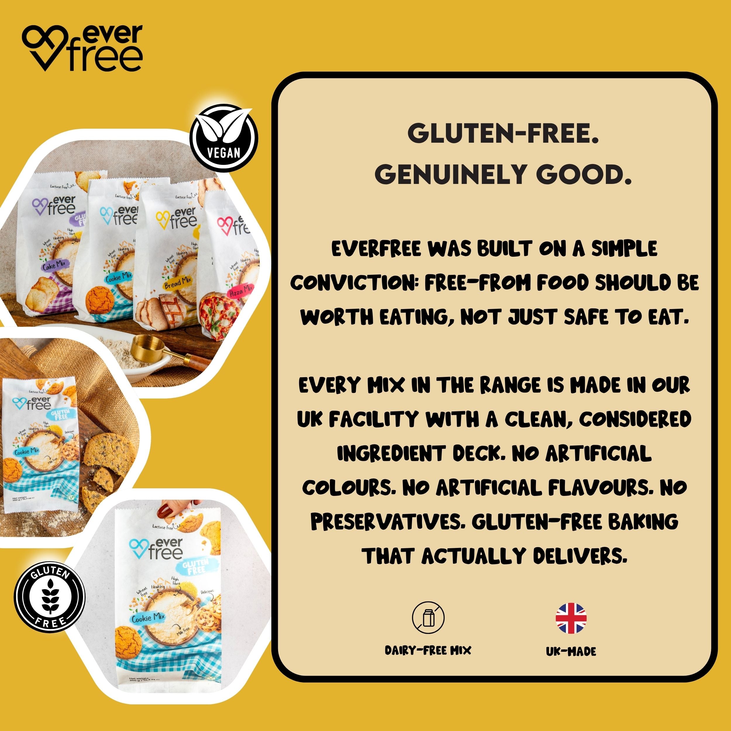 EverFree Gluten-Free Sourdough Bread Mix - 450g | Pack of 3