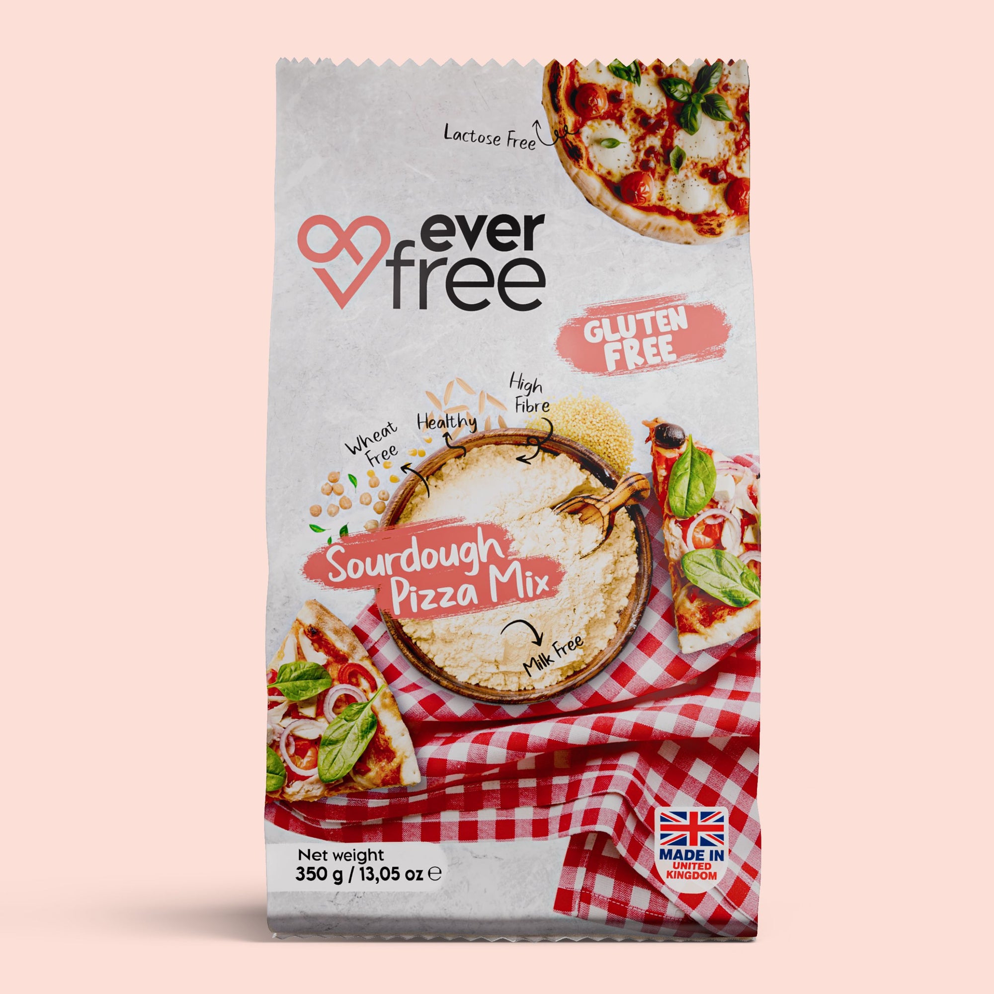EverFree Gluten-Free Sourdough Pizza Mix - 350g | Pack of 3